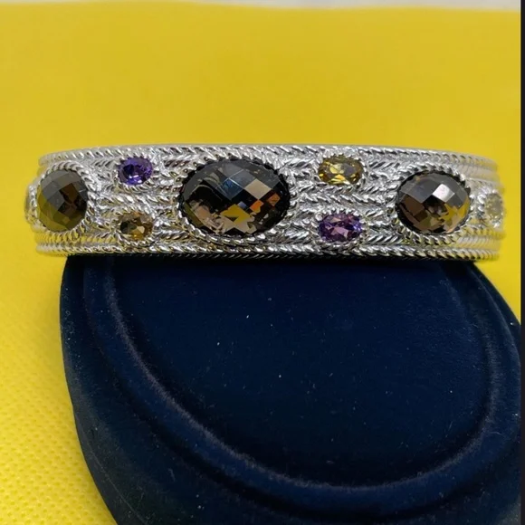 Judith Ripka - Multi-gemstone Cuff - Picture 1 of 3